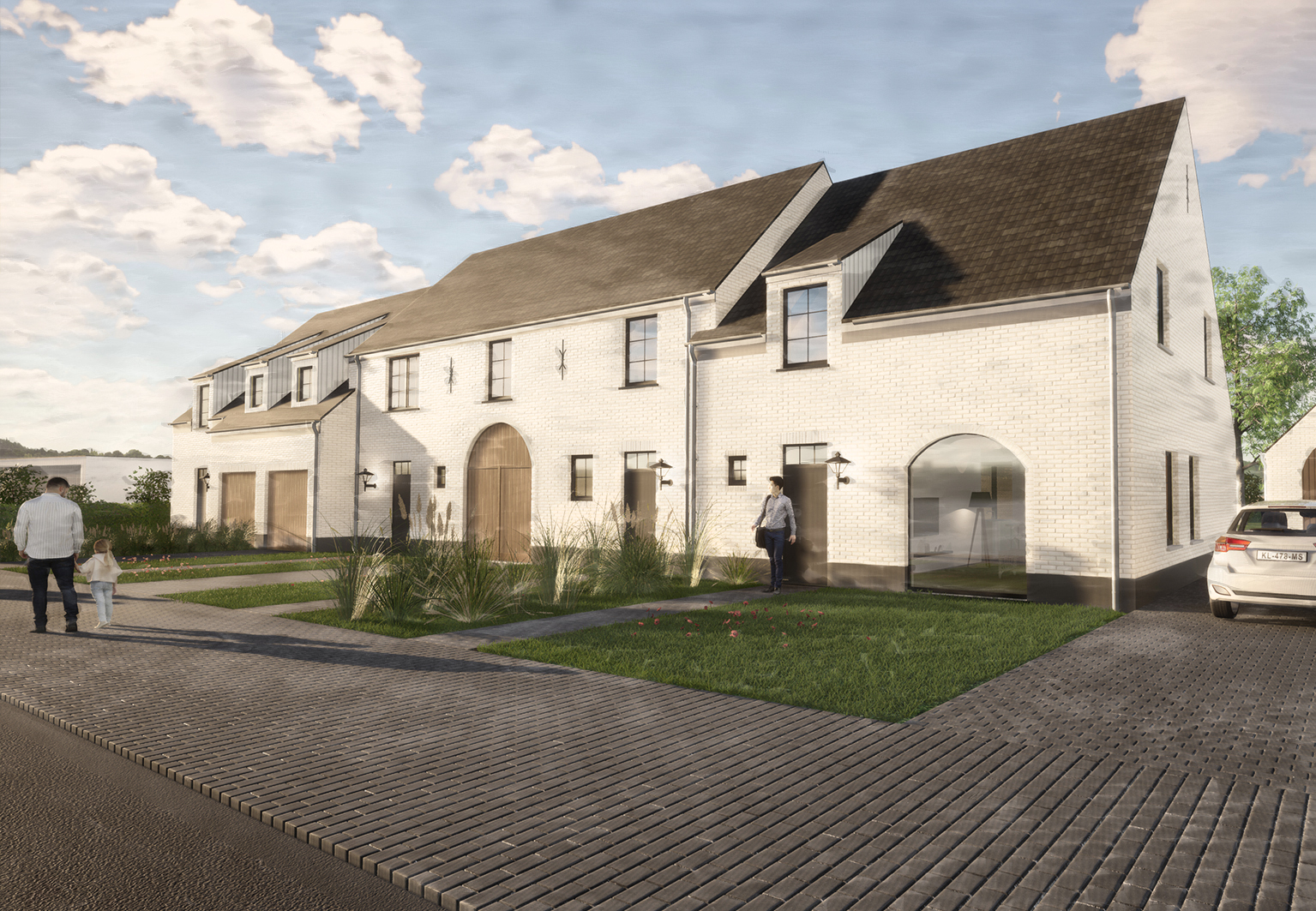 Wooncomplex van 4 eenheden