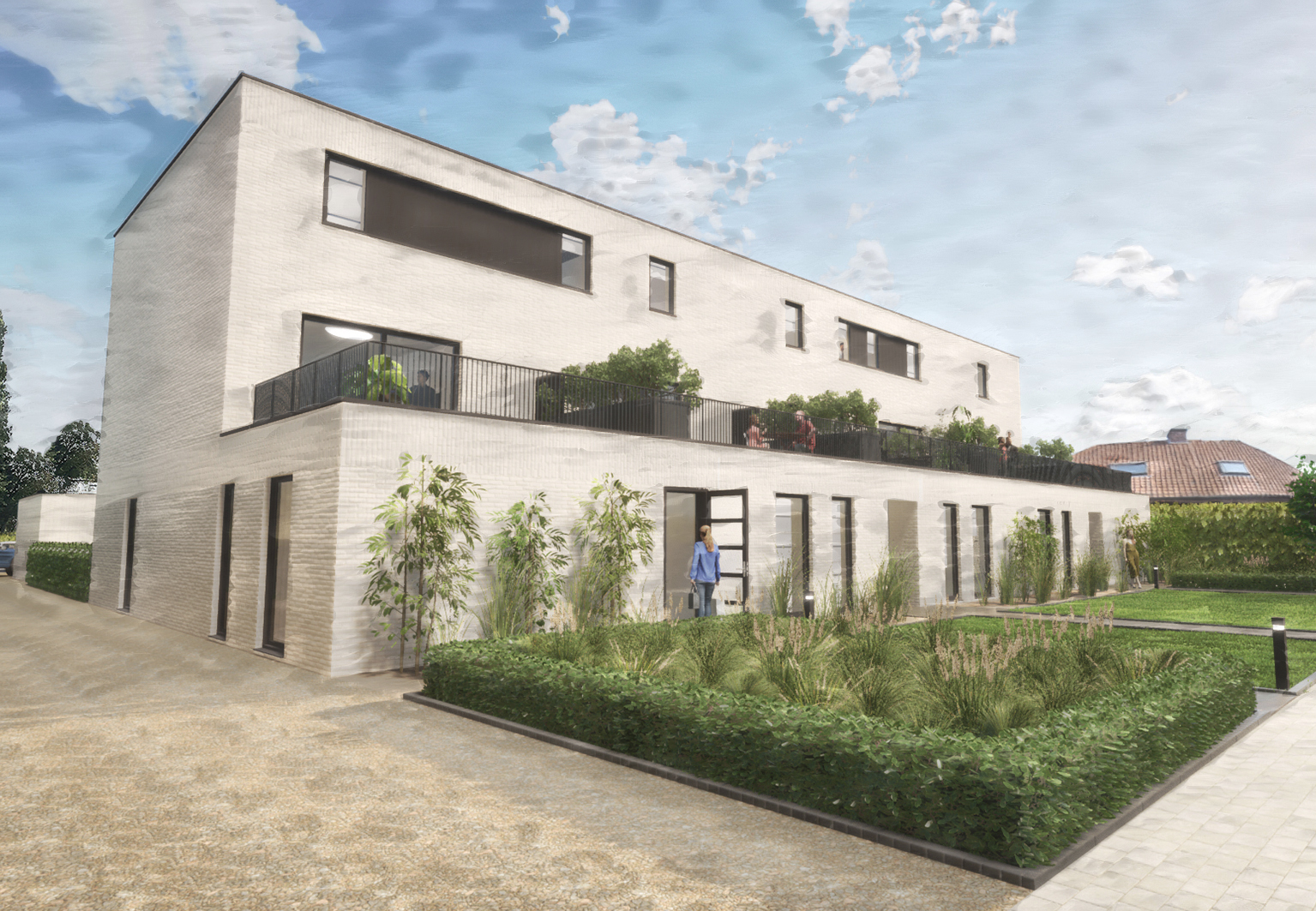 Wooncomplex van 4 eenheden